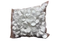 200 nos Plastic Tube End Caps - White