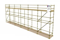 Used 48ft x 16ft Kwikstage Run c/w New Timber Battens