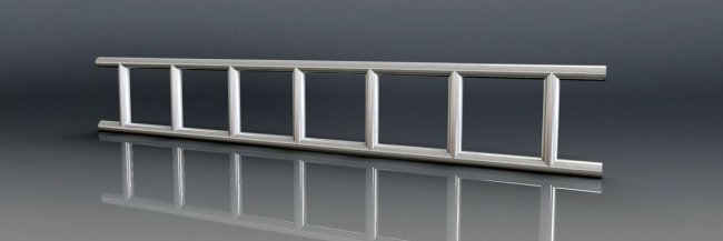 New 20ft Aluminium Ladder Beam - 353mm